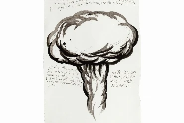 Raymond Pettibon, No Title (Perhaps too the), 1998 69 x 50 x 3.6 cm (55.9 x 38.1 cm) Tinte auf Papier